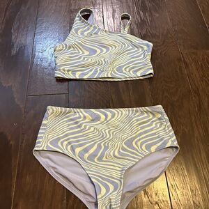 Athleta Girl Swim Suit With Reversible Bottoms